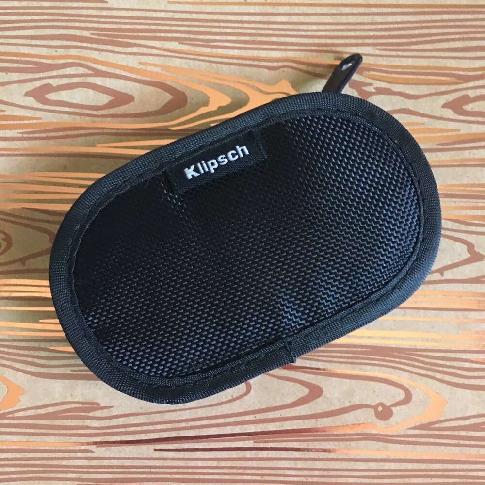 Klipsch Zippered Carrying Case For S4A S4i S4ii Earbuds Black #1